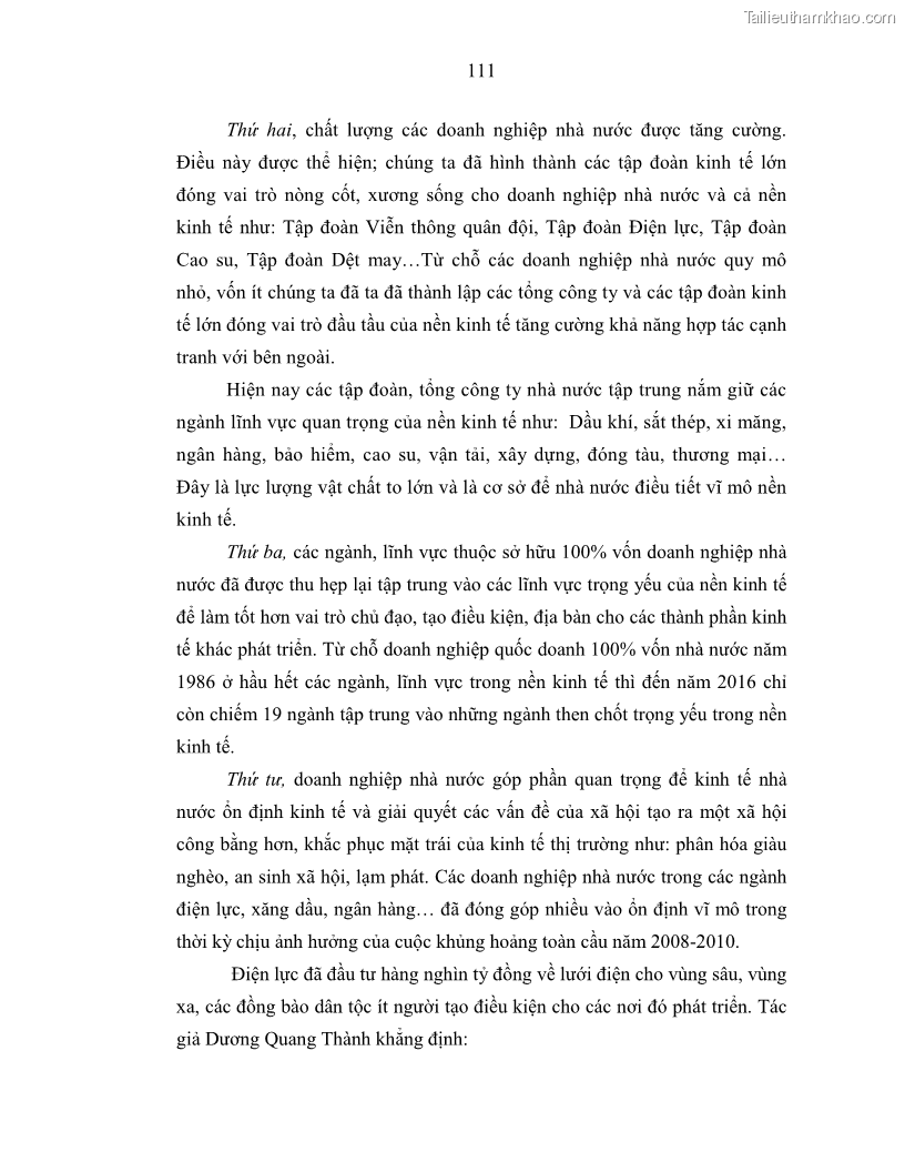 Luận án tiến sĩ Chủ nghĩa duy vật biện chứng và chủ nghĩa duy vật lịch sử Về sự biến đổi của quan hệ sản xuất xã hội chủ nghĩa trong thời kỳ đổi mới ở Việt Nam - 10 Trang 117