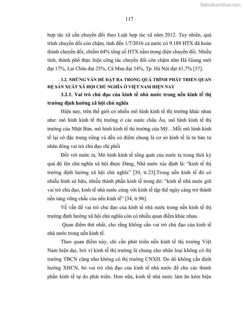 Luận án tiến sĩ Chủ nghĩa duy vật biện chứng và chủ nghĩa duy vật lịch sử Về sự biến đổi của quan hệ sản xuất xã hội chủ nghĩa trong thời kỳ đổi mới ở Việt Nam - 11 Trang 123