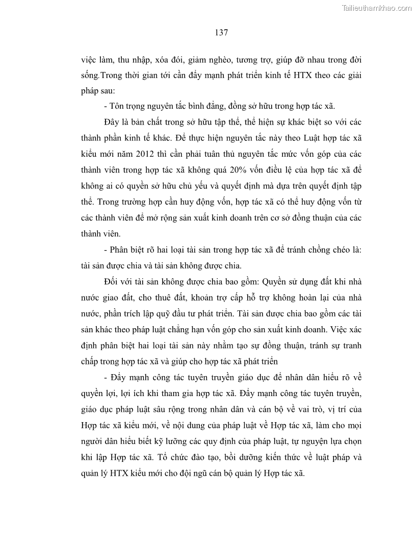 Luận án tiến sĩ Chủ nghĩa duy vật biện chứng và chủ nghĩa duy vật lịch sử Về sự biến đổi của quan hệ sản xuất xã hội chủ nghĩa trong thời kỳ đổi mới ở Việt Nam - 12 Trang 143