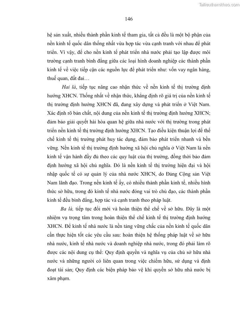 Luận án tiến sĩ Chủ nghĩa duy vật biện chứng và chủ nghĩa duy vật lịch sử Về sự biến đổi của quan hệ sản xuất xã hội chủ nghĩa trong thời kỳ đổi mới ở Việt Nam - 13 Trang 152
