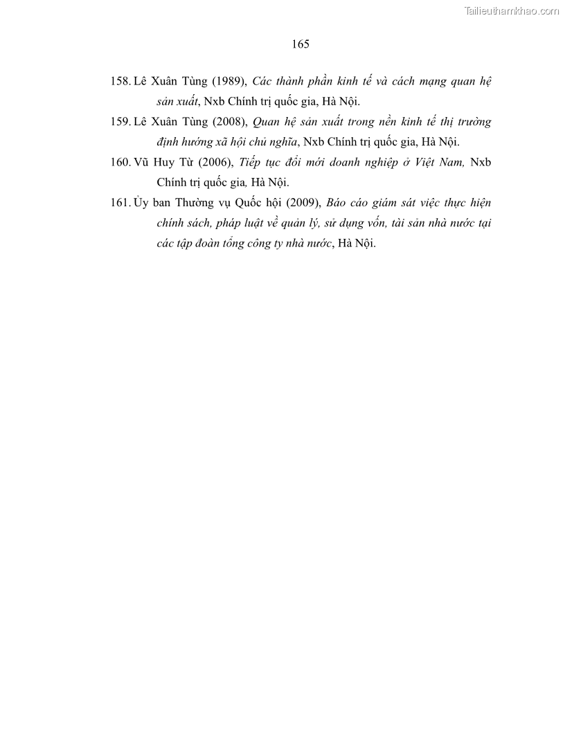 Luận án tiến sĩ Chủ nghĩa duy vật biện chứng và chủ nghĩa duy vật lịch sử Về sự biến đổi của quan hệ sản xuất xã hội chủ nghĩa trong thời kỳ đổi mới ở Việt Nam - 15 Trang 171