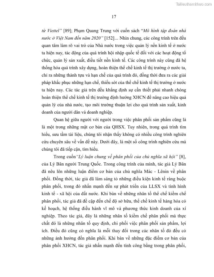 Luận án tiến sĩ Chủ nghĩa duy vật biện chứng và chủ nghĩa duy vật lịch sử Về sự biến đổi của quan hệ sản xuất xã hội chủ nghĩa trong thời kỳ đổi mới ở Việt Nam - 2 Trang 23