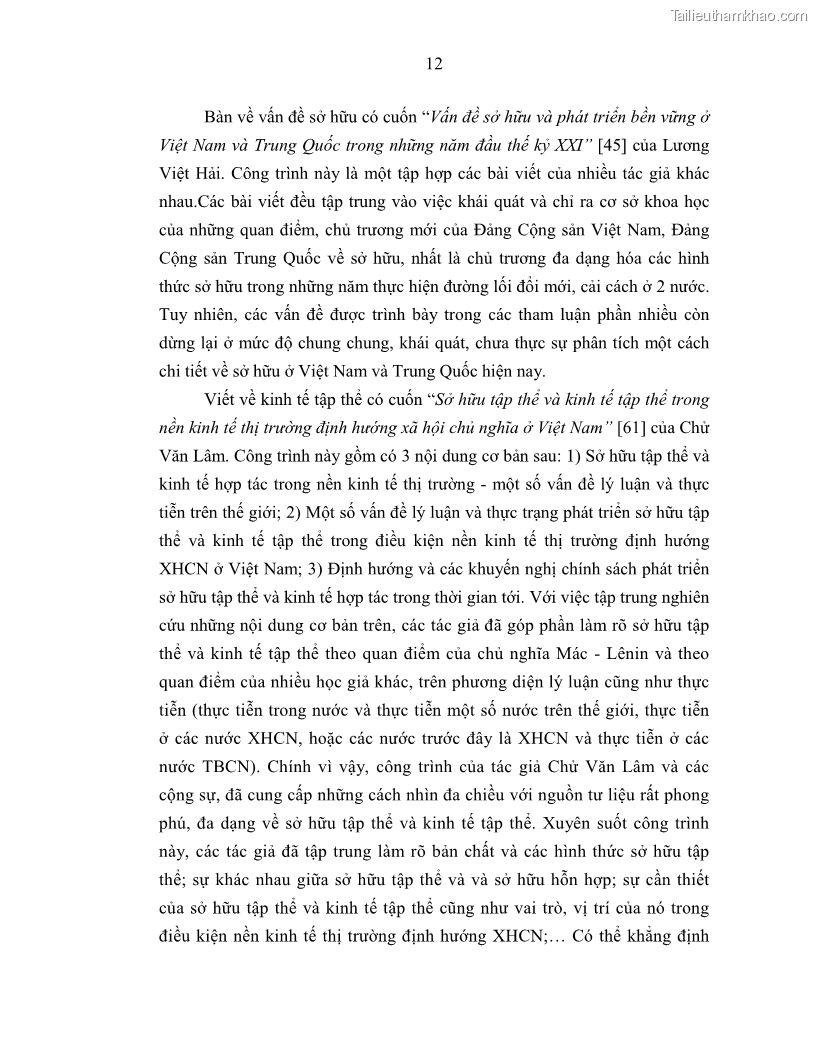 Luận án tiến sĩ Chủ nghĩa duy vật biện chứng và chủ nghĩa duy vật lịch sử Về sự biến đổi của quan hệ sản xuất xã hội chủ nghĩa trong thời kỳ đổi mới ở Việt Nam - 2 Trang 18