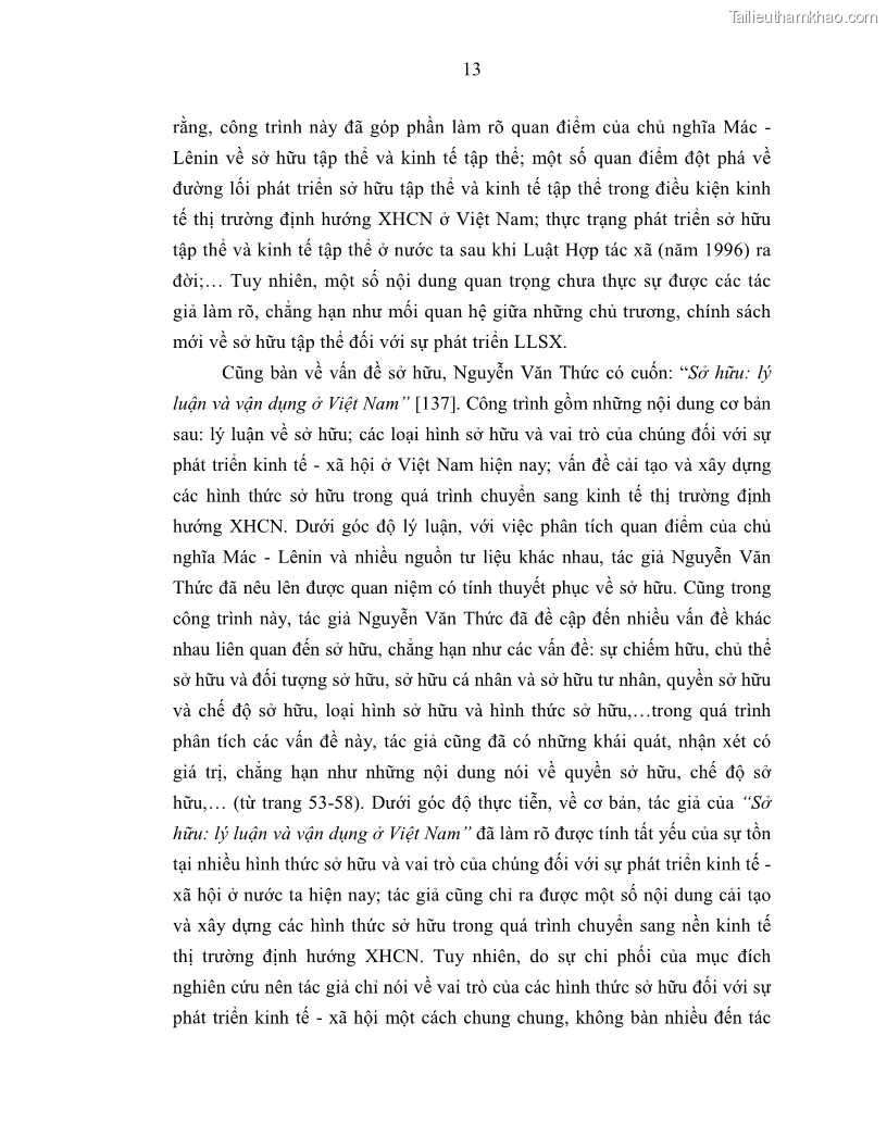 Luận án tiến sĩ Chủ nghĩa duy vật biện chứng và chủ nghĩa duy vật lịch sử Về sự biến đổi của quan hệ sản xuất xã hội chủ nghĩa trong thời kỳ đổi mới ở Việt Nam - 2 Trang 19