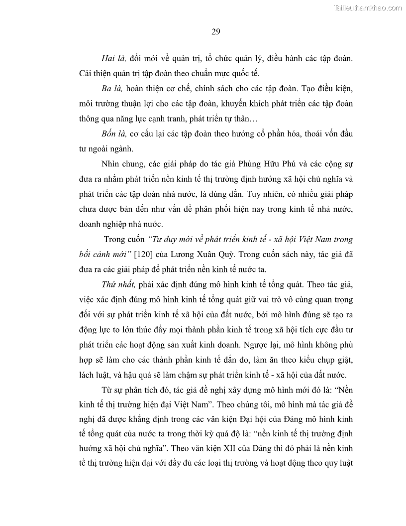 Luận án tiến sĩ Chủ nghĩa duy vật biện chứng và chủ nghĩa duy vật lịch sử Về sự biến đổi của quan hệ sản xuất xã hội chủ nghĩa trong thời kỳ đổi mới ở Việt Nam - 3 Trang 35