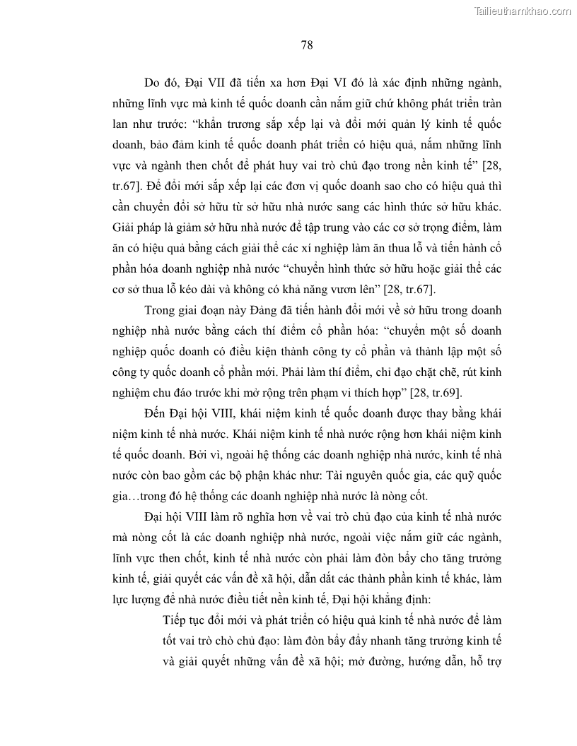 Luận án tiến sĩ Chủ nghĩa duy vật biện chứng và chủ nghĩa duy vật lịch sử Về sự biến đổi của quan hệ sản xuất xã hội chủ nghĩa trong thời kỳ đổi mới ở Việt Nam - 7 Trang 84