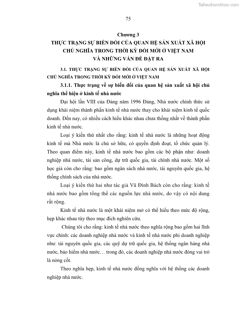 Luận án tiến sĩ Chủ nghĩa duy vật biện chứng và chủ nghĩa duy vật lịch sử Về sự biến đổi của quan hệ sản xuất xã hội chủ nghĩa trong thời kỳ đổi mới ở Việt Nam - 7 Trang 81