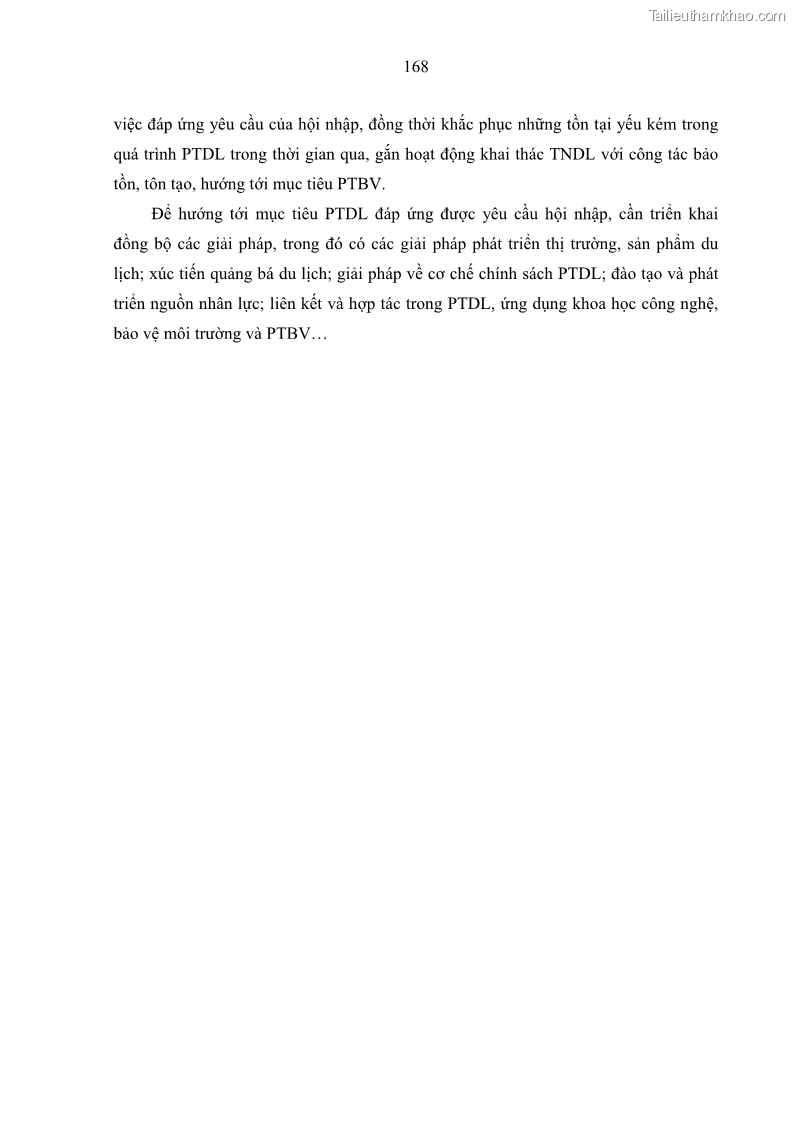 Luận án tiến sĩ địa lý học Phát triển du lịch tỉnh Tây Ninh thời kì hội nhập - 15 Trang 179