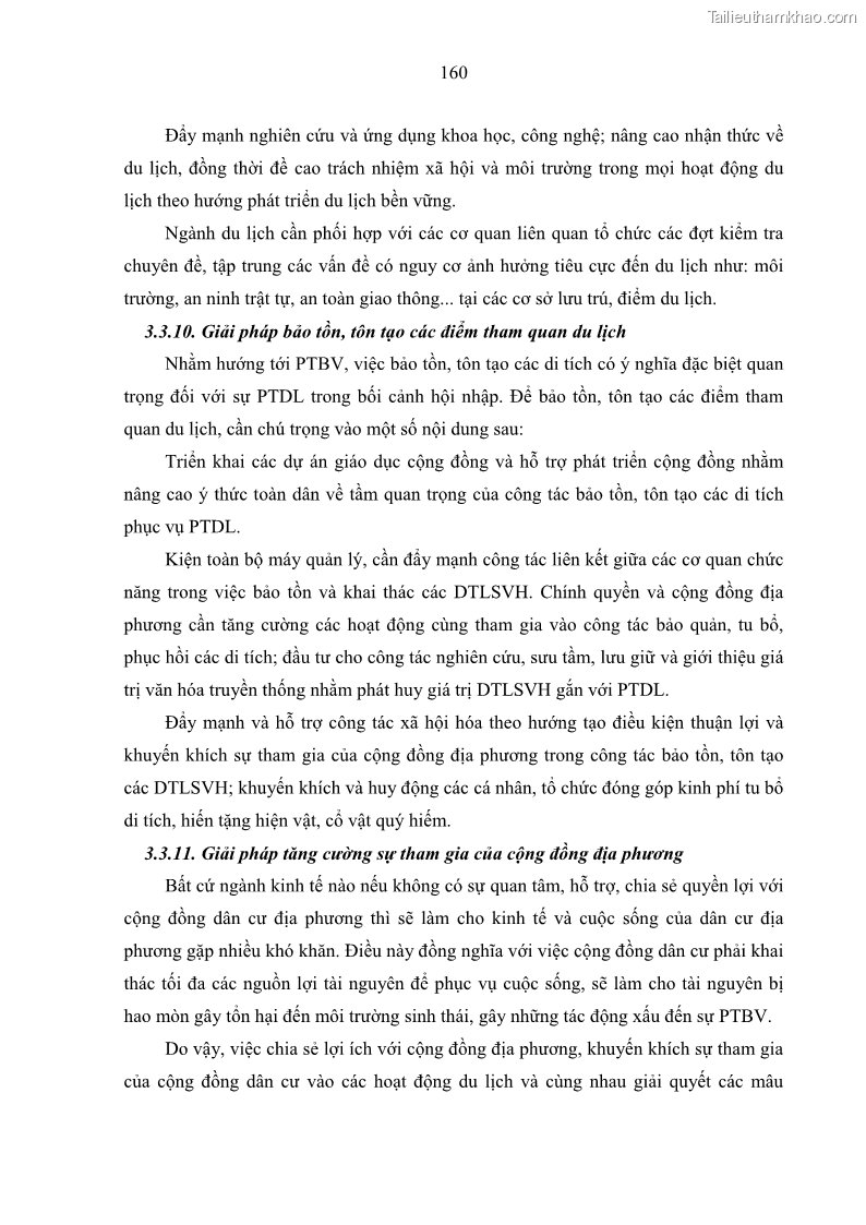 Luận án tiến sĩ địa lý học Phát triển du lịch tỉnh Tây Ninh thời kì hội nhập - 15 Trang 171