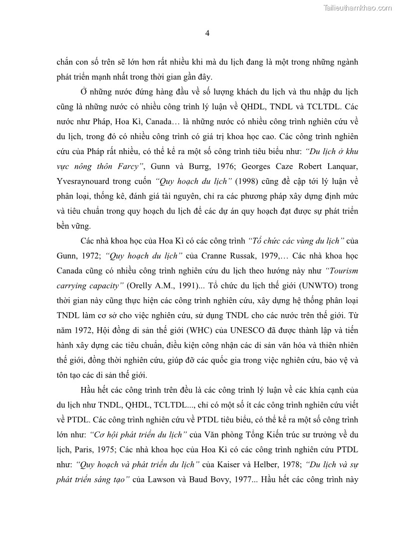 Luận án tiến sĩ địa lý học Phát triển du lịch tỉnh Tây Ninh thời kì hội nhập - 2 Trang 15