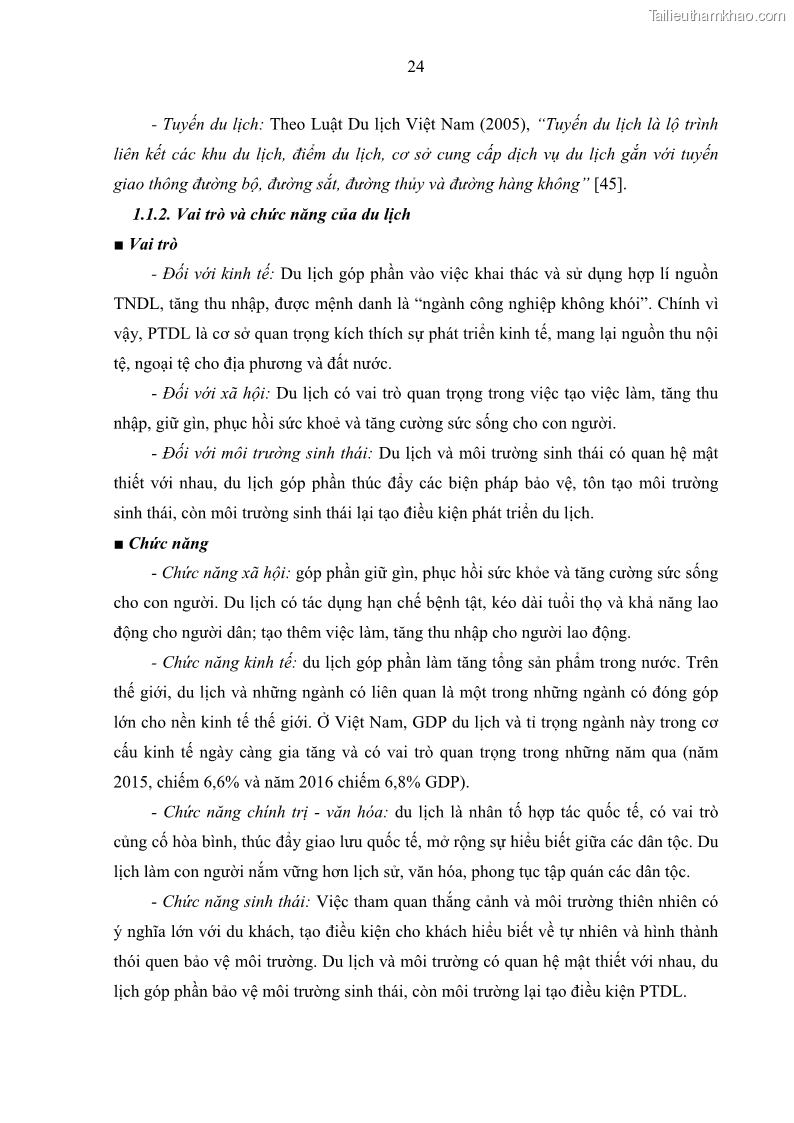 Luận án tiến sĩ địa lý học Phát triển du lịch tỉnh Tây Ninh thời kì hội nhập - 3 Trang 35