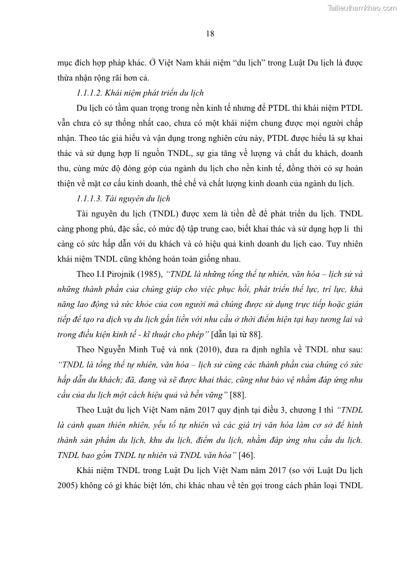 Luận án tiến sĩ địa lý học Phát triển du lịch tỉnh Tây Ninh thời kì hội nhập - 3 Trang 29