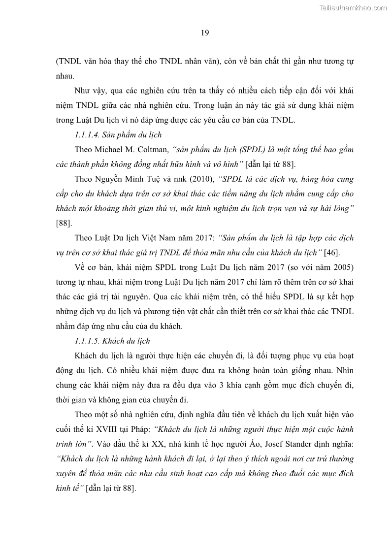 Luận án tiến sĩ địa lý học Phát triển du lịch tỉnh Tây Ninh thời kì hội nhập - 3 Trang 30