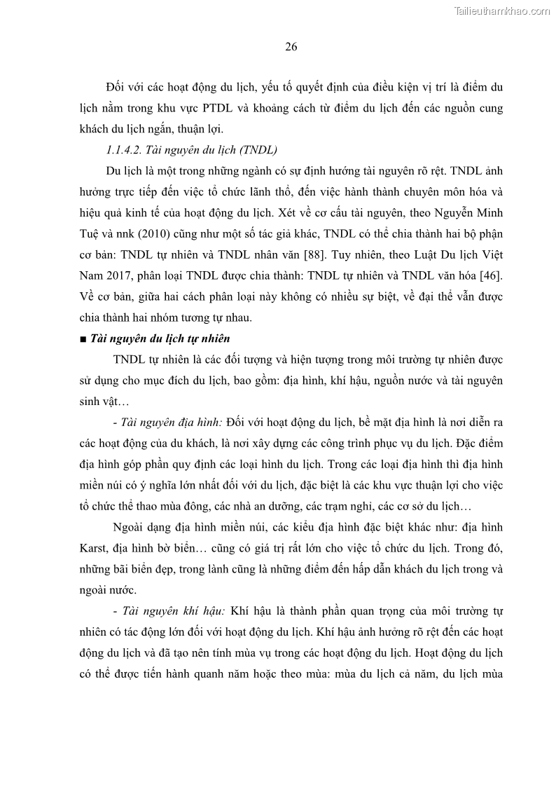 Luận án tiến sĩ địa lý học Phát triển du lịch tỉnh Tây Ninh thời kì hội nhập - 4 Trang 37