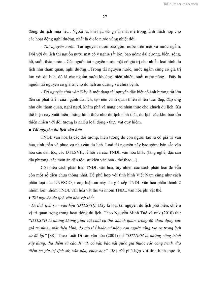 Luận án tiến sĩ địa lý học Phát triển du lịch tỉnh Tây Ninh thời kì hội nhập - 4 Trang 38