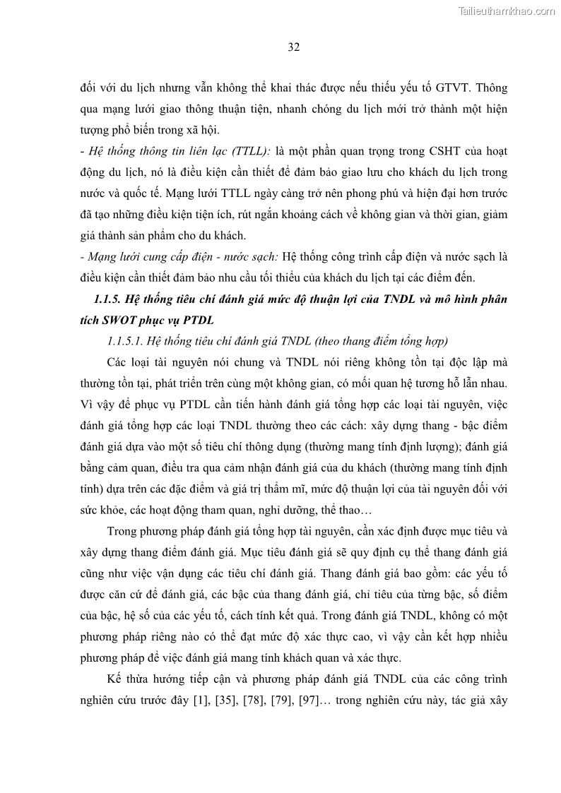 Luận án tiến sĩ địa lý học Phát triển du lịch tỉnh Tây Ninh thời kì hội nhập - 4 Trang 43