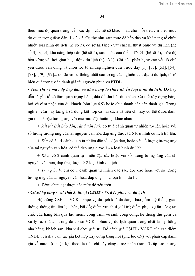 Luận án tiến sĩ địa lý học Phát triển du lịch tỉnh Tây Ninh thời kì hội nhập - 4 Trang 45
