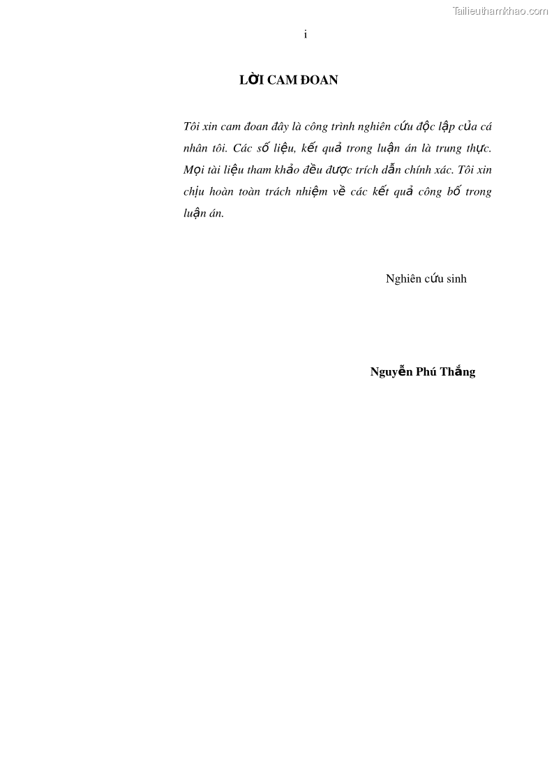 Luận án tiến sĩ địa lý Phát triển du lịch tỉnh An Giang trong liên kết Vùng phụ cận - 1 Trang 4