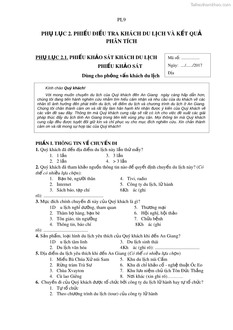 Luận án tiến sĩ địa lý Phát triển du lịch tỉnh An Giang trong liên kết Vùng phụ cận - 18 Trang 215