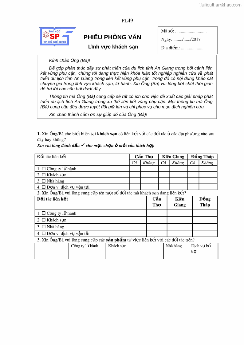 Luận án tiến sĩ địa lý Phát triển du lịch tỉnh An Giang trong liên kết Vùng phụ cận - 22 Trang 255