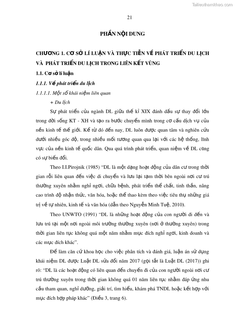 Luận án tiến sĩ địa lý Phát triển du lịch tỉnh An Giang trong liên kết Vùng phụ cận - 3 Trang 35