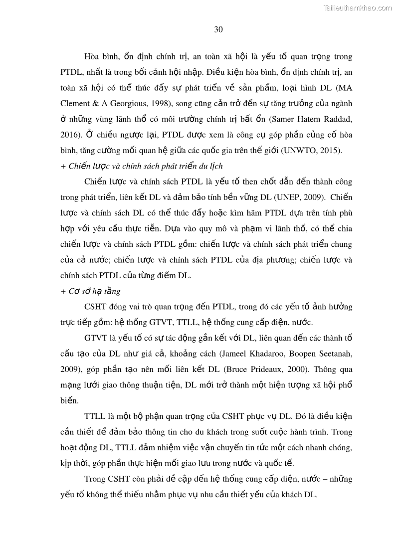Luận án tiến sĩ địa lý Phát triển du lịch tỉnh An Giang trong liên kết Vùng phụ cận - 4 Trang 44