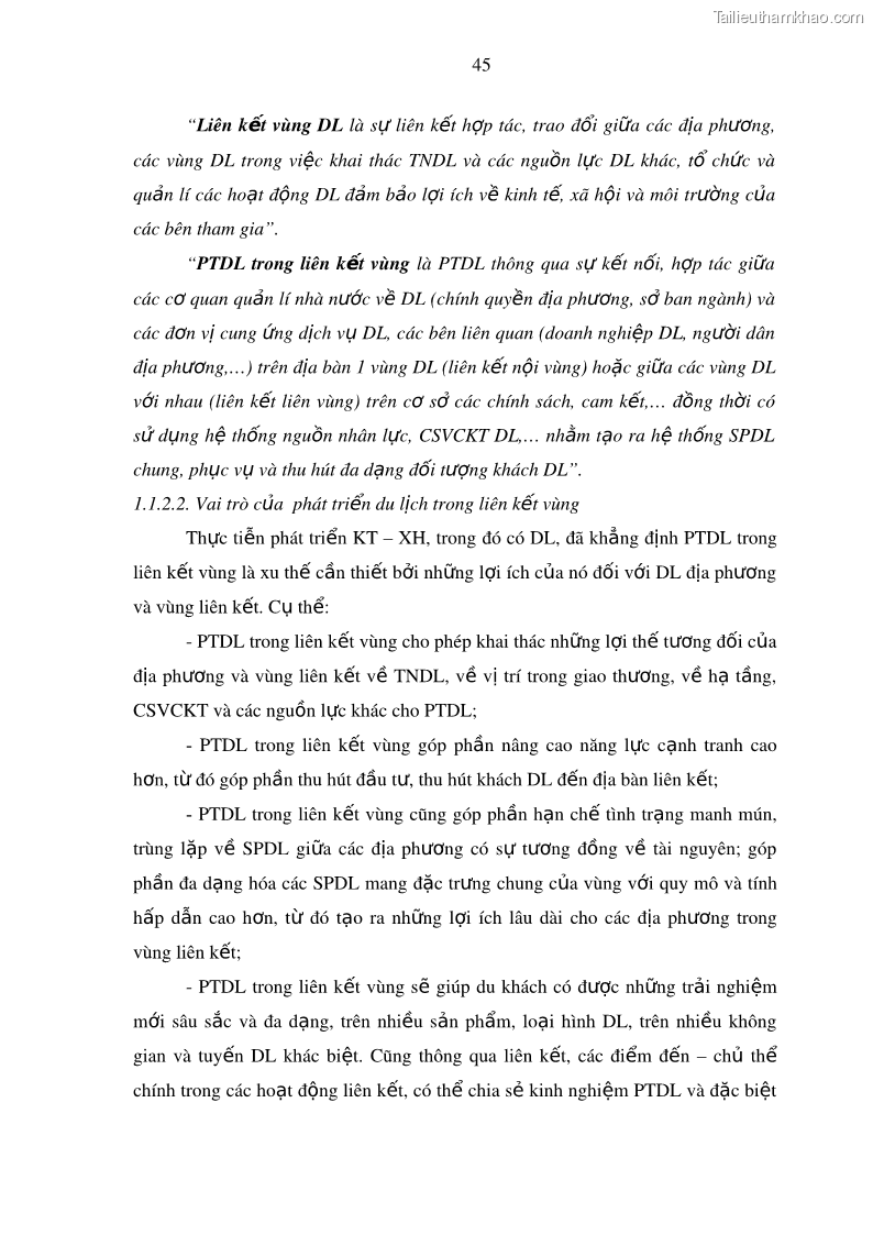 Luận án tiến sĩ địa lý Phát triển du lịch tỉnh An Giang trong liên kết Vùng phụ cận - 5 Trang 59