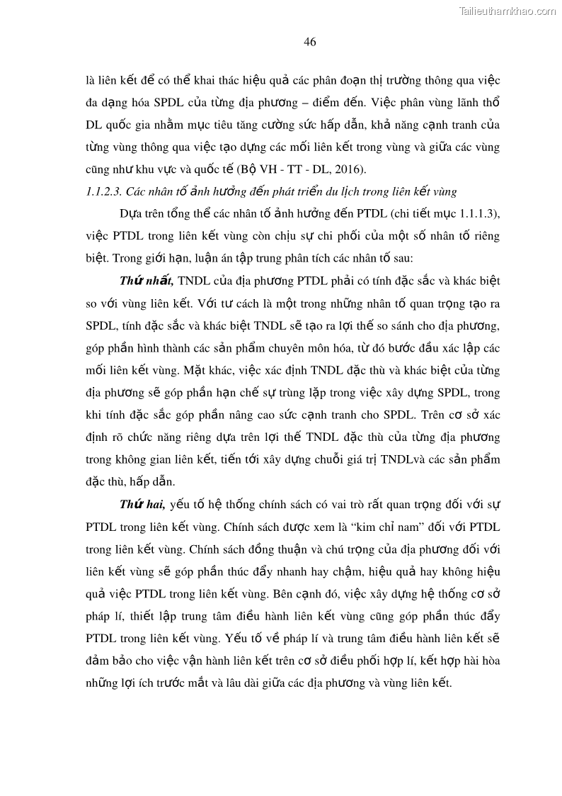 Luận án tiến sĩ địa lý Phát triển du lịch tỉnh An Giang trong liên kết Vùng phụ cận - 5 Trang 60