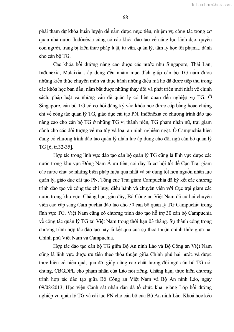 Luận án tiến sĩ Giáo dục pháp luật cho phạm nhân trong các trại giam ở Việt Nam - 7 Trang 74