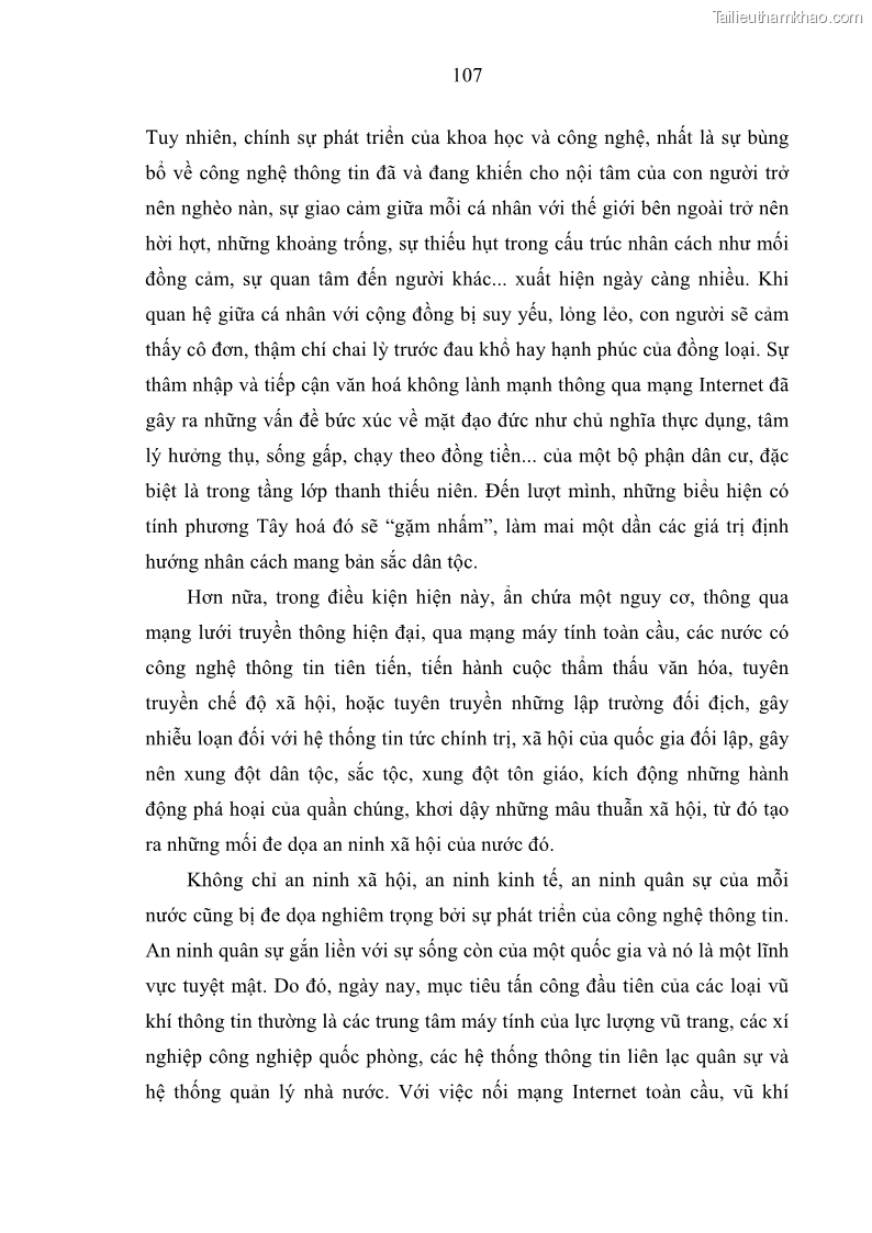 Luận án tiến sĩ Vấn đề tự do và trách nhiệm đạo đức trong hoạt động khoa học, công nghệ và bài học đối với Việt Nam hiện nay - 10 Trang 112