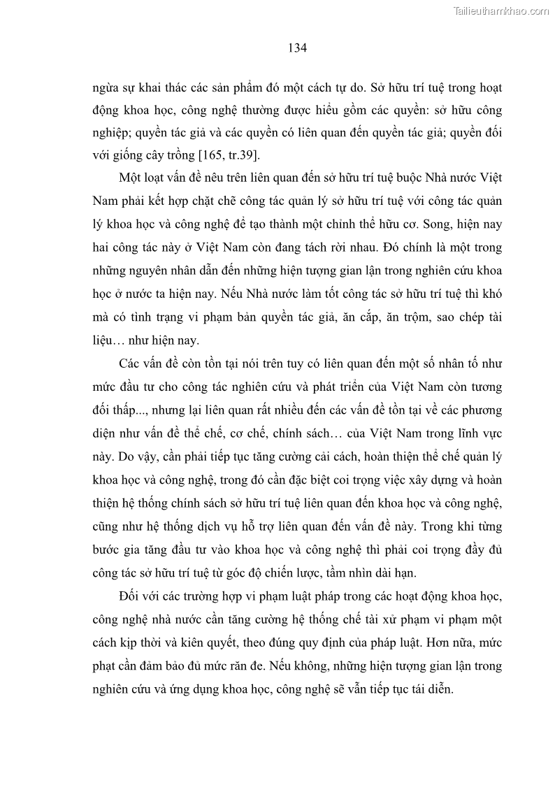Luận án tiến sĩ Vấn đề tự do và trách nhiệm đạo đức trong hoạt động khoa học, công nghệ và bài học đối với Việt Nam hiện nay - 12 Trang 139