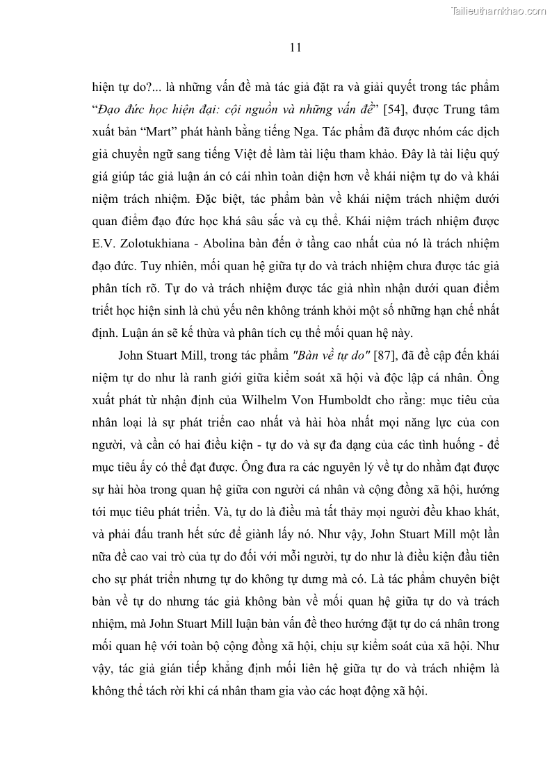 Luận án tiến sĩ Vấn đề tự do và trách nhiệm đạo đức trong hoạt động khoa học, công nghệ và bài học đối với Việt Nam hiện nay - 2 Trang 16