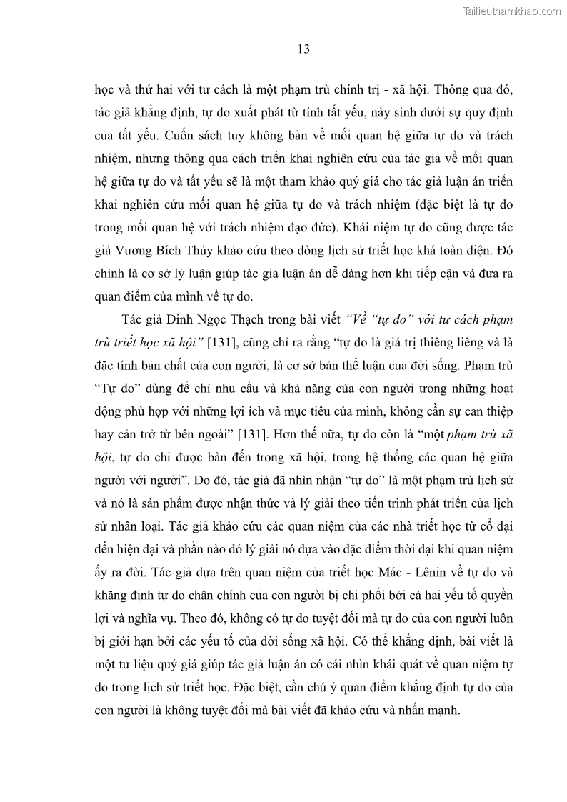 Luận án tiến sĩ Vấn đề tự do và trách nhiệm đạo đức trong hoạt động khoa học, công nghệ và bài học đối với Việt Nam hiện nay - 2 Trang 18