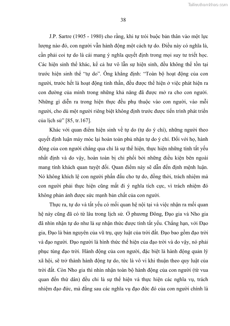Luận án tiến sĩ Vấn đề tự do và trách nhiệm đạo đức trong hoạt động khoa học, công nghệ và bài học đối với Việt Nam hiện nay - 4 Trang 43