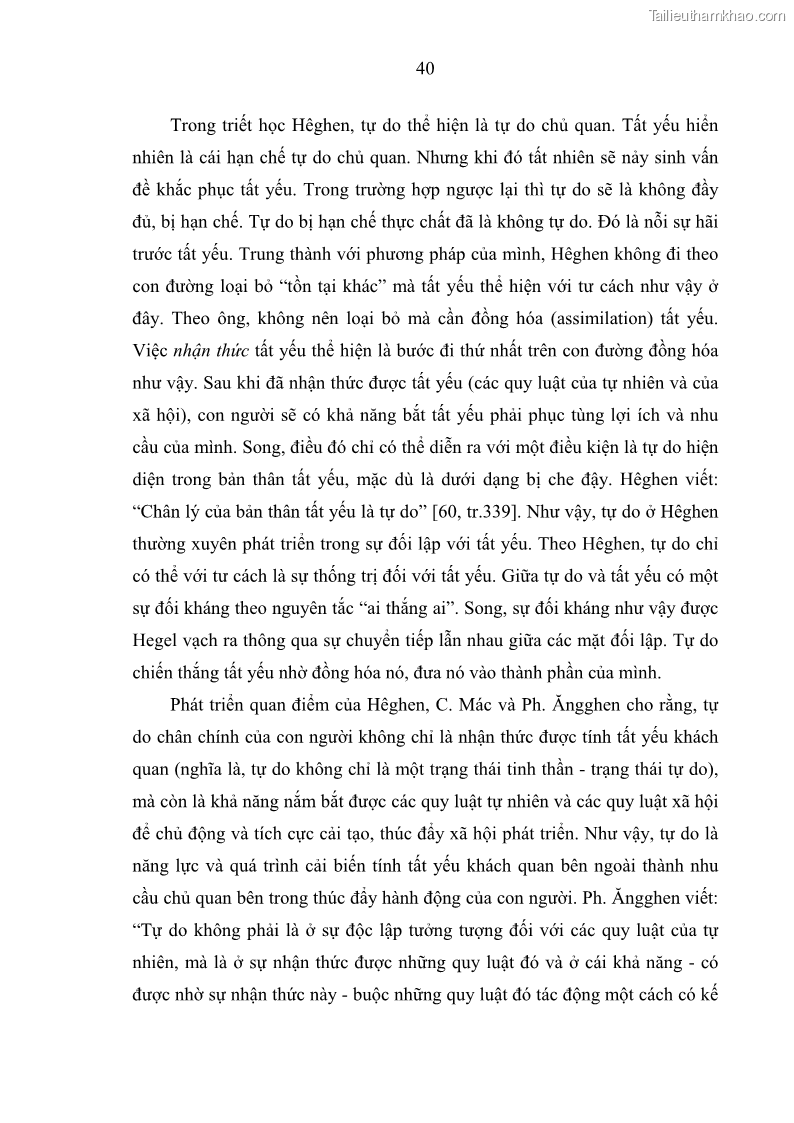 Luận án tiến sĩ Vấn đề tự do và trách nhiệm đạo đức trong hoạt động khoa học, công nghệ và bài học đối với Việt Nam hiện nay - 4 Trang 45