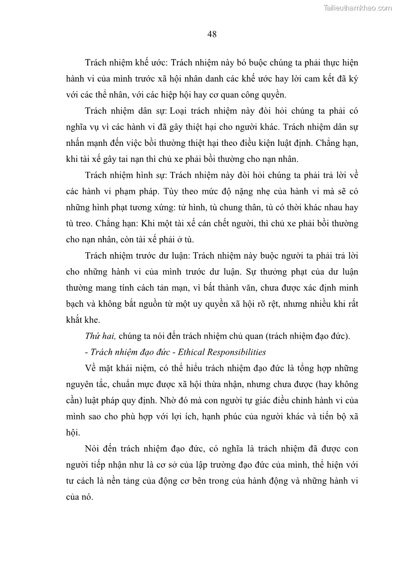 Luận án tiến sĩ Vấn đề tự do và trách nhiệm đạo đức trong hoạt động khoa học, công nghệ và bài học đối với Việt Nam hiện nay - 5 Trang 53