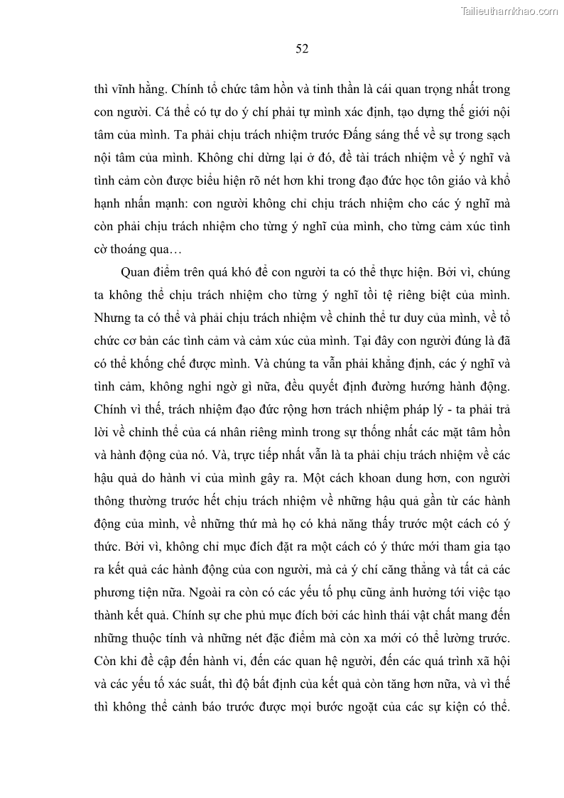 Luận án tiến sĩ Vấn đề tự do và trách nhiệm đạo đức trong hoạt động khoa học, công nghệ và bài học đối với Việt Nam hiện nay - 5 Trang 57