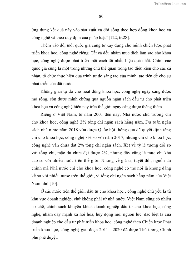 Luận án tiến sĩ Vấn đề tự do và trách nhiệm đạo đức trong hoạt động khoa học, công nghệ và bài học đối với Việt Nam hiện nay - 8 Trang 85