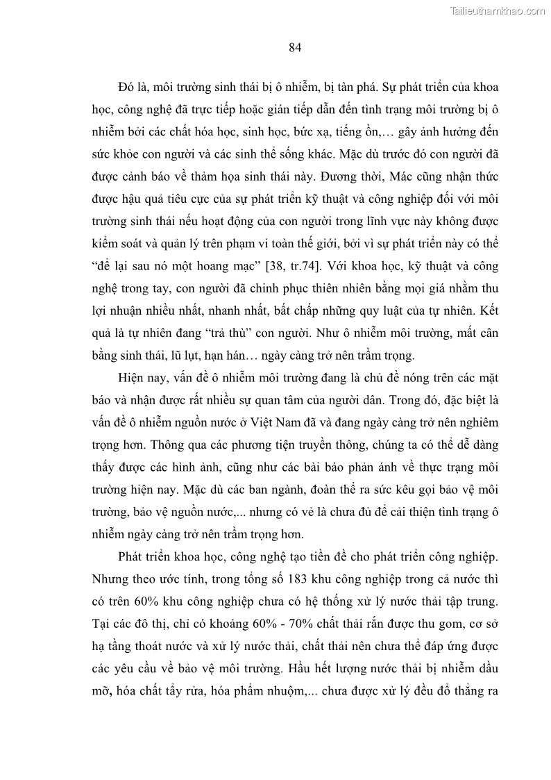 Luận án tiến sĩ Vấn đề tự do và trách nhiệm đạo đức trong hoạt động khoa học, công nghệ và bài học đối với Việt Nam hiện nay - 8 Trang 89