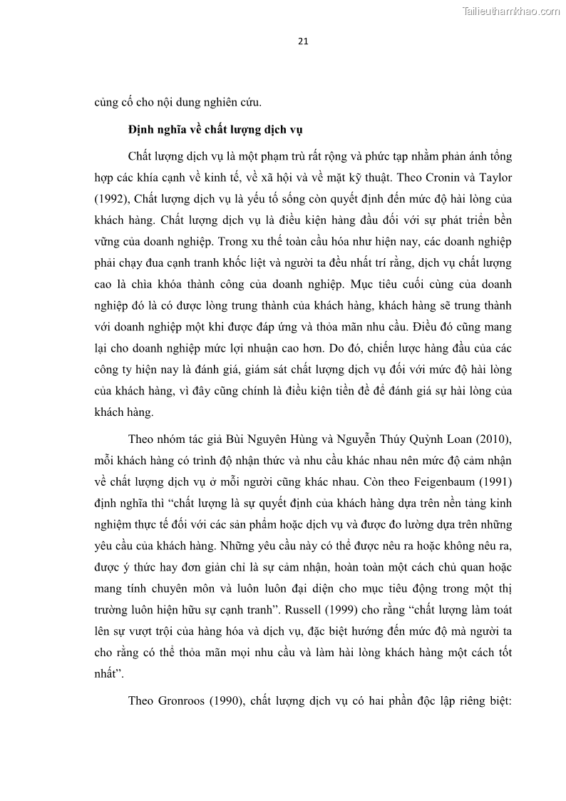 Luận văn thạc sĩ Đánh giá sự hài lòng của du khách đối với chất lượng dịch vụ du lịch tại thành phố Nha Trang - 3 Trang 33