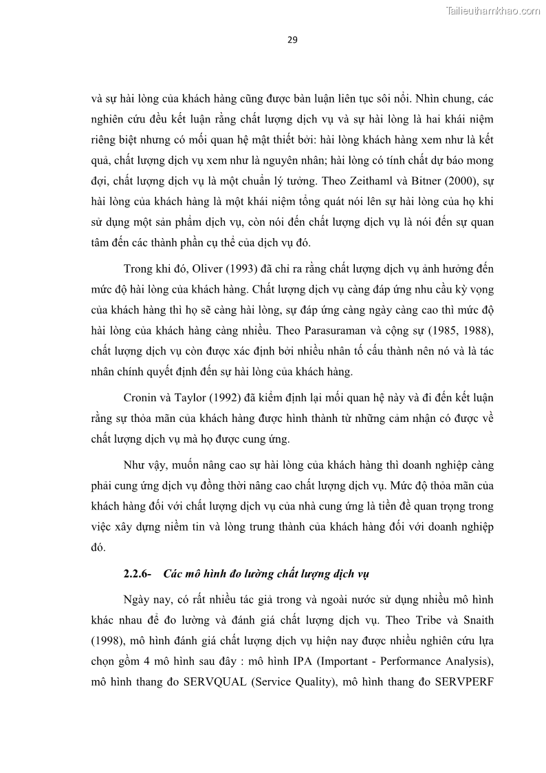 Luận văn thạc sĩ Đánh giá sự hài lòng của du khách đối với chất lượng dịch vụ du lịch tại thành phố Nha Trang - 4 Trang 41
