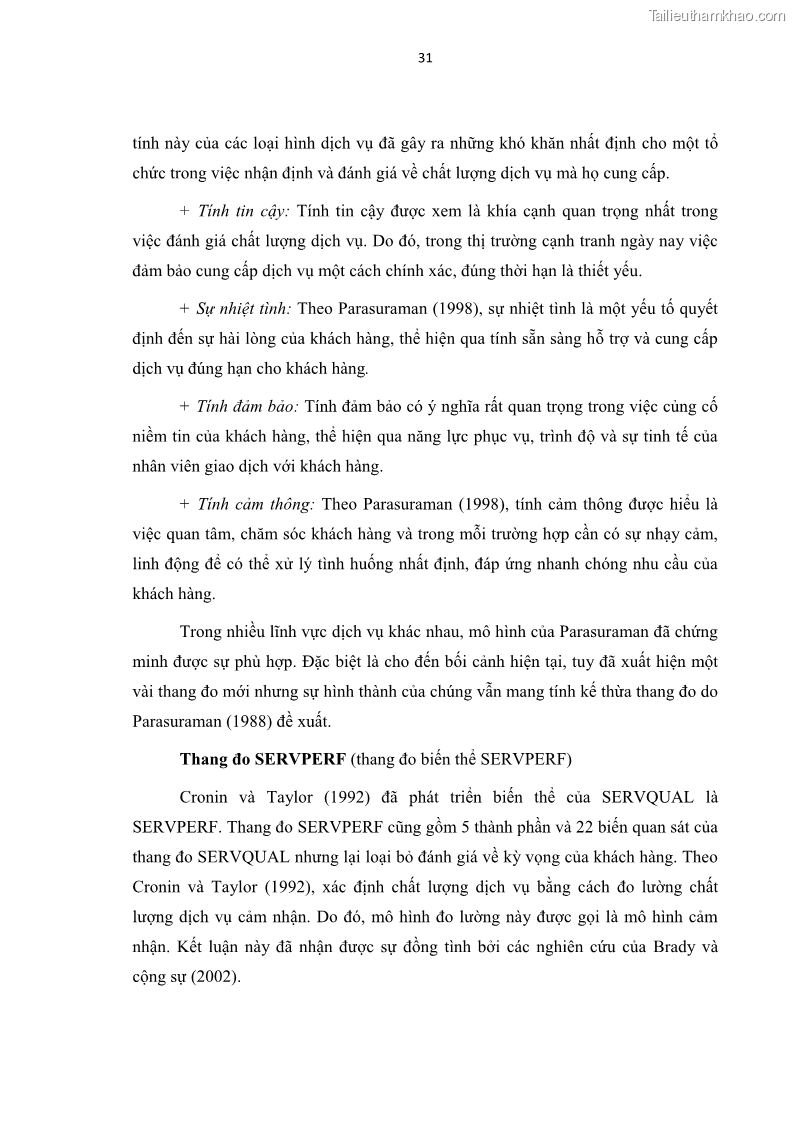 Luận văn thạc sĩ Đánh giá sự hài lòng của du khách đối với chất lượng dịch vụ du lịch tại thành phố Nha Trang - 4 Trang 43