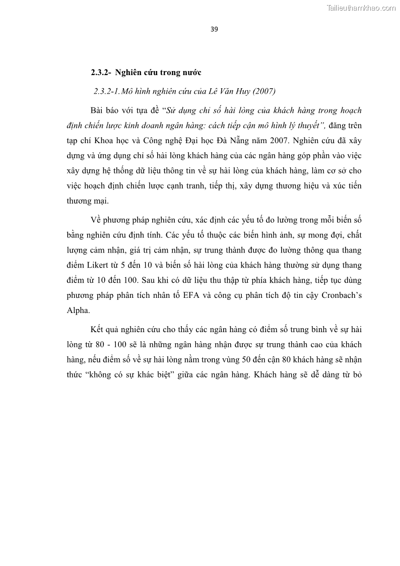 Luận văn thạc sĩ Đánh giá sự hài lòng của du khách đối với chất lượng dịch vụ du lịch tại thành phố Nha Trang - 5 Trang 51