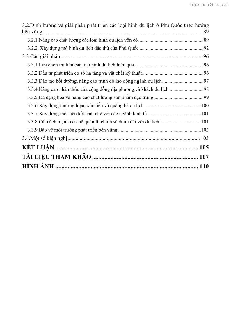 Luận văn thạc sĩ địa lý học Phát triển các loại hình du lịch huyện đảo Phú Quốc tỉnh Kiên Giang theo hướng bền vững - 1 Trang 6