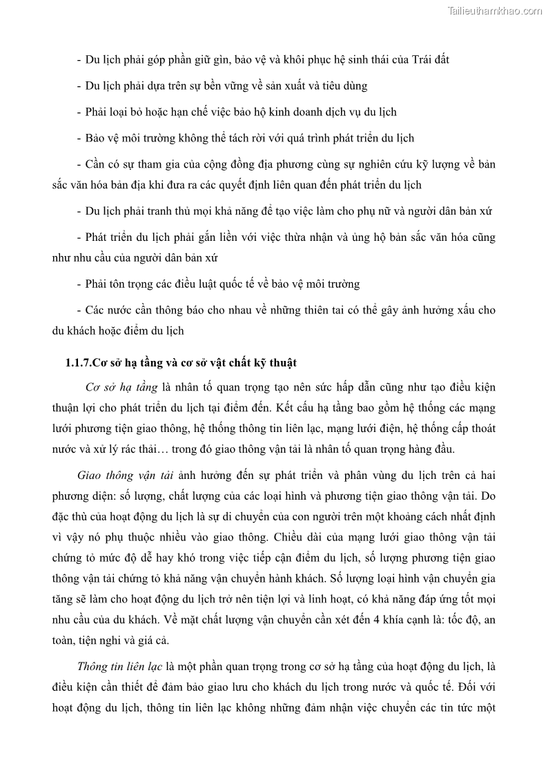 Luận văn thạc sĩ địa lý học Phát triển các loại hình du lịch huyện đảo Phú Quốc tỉnh Kiên Giang theo hướng bền vững - 2 Trang 23