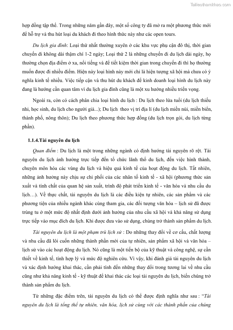 Luận văn thạc sĩ địa lý học Phát triển các loại hình du lịch huyện đảo Phú Quốc tỉnh Kiên Giang theo hướng bền vững - 2 Trang 19