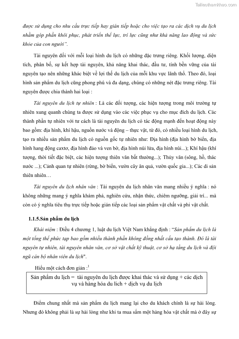 Luận văn thạc sĩ địa lý học Phát triển các loại hình du lịch huyện đảo Phú Quốc tỉnh Kiên Giang theo hướng bền vững - 2 Trang 20