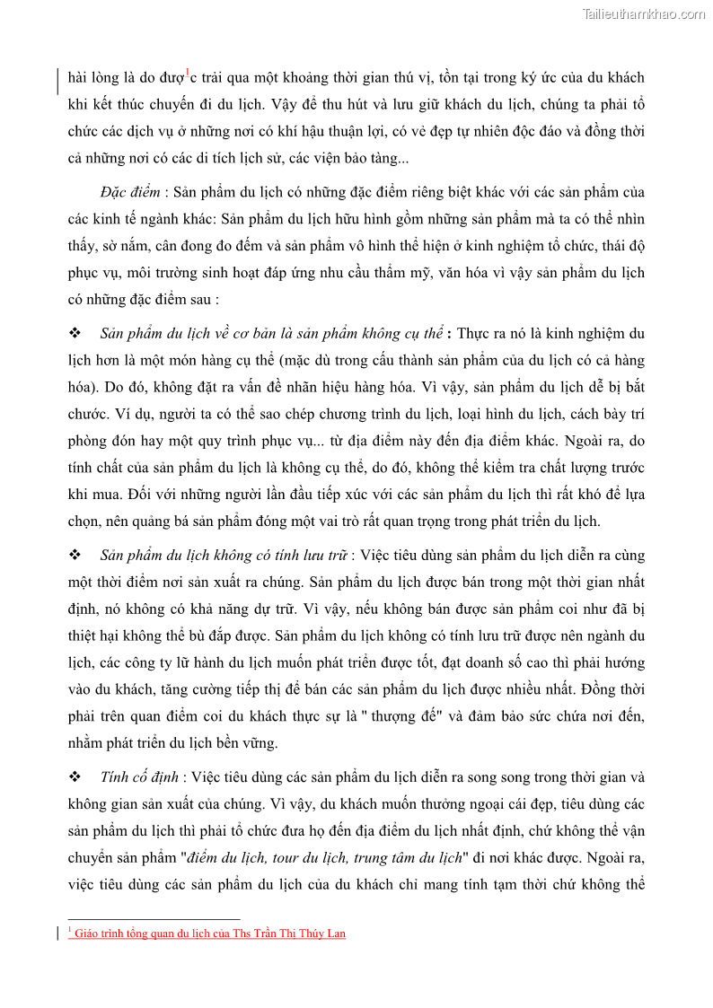 Luận văn thạc sĩ địa lý học Phát triển các loại hình du lịch huyện đảo Phú Quốc tỉnh Kiên Giang theo hướng bền vững - 2 Trang 21