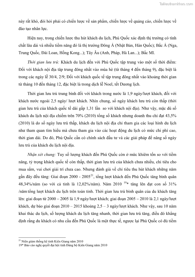 Luận văn thạc sĩ địa lý học Phát triển các loại hình du lịch huyện đảo Phú Quốc tỉnh Kiên Giang theo hướng bền vững - 6 Trang 69