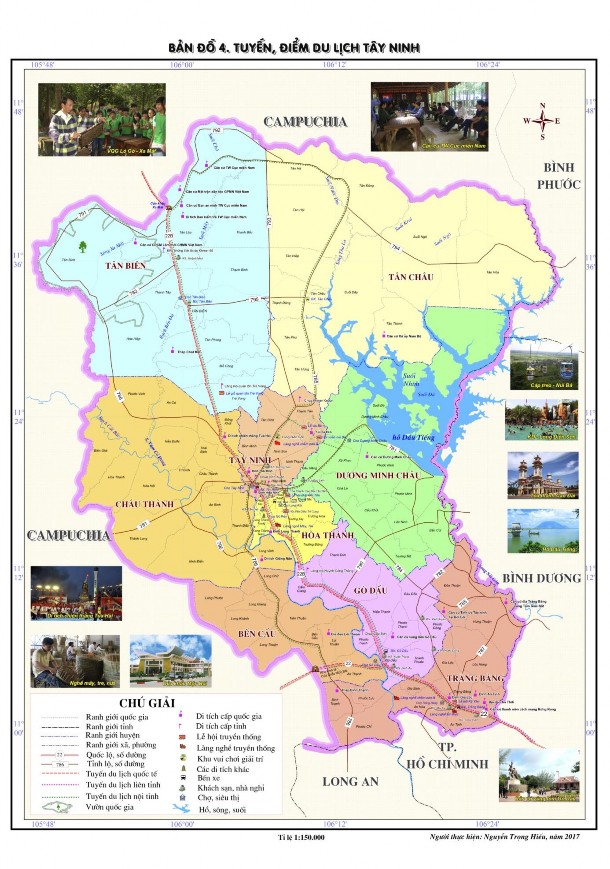 2 2 2 3 Các cụm du lịch ■ Cụm du lịch Thành phố Tây Ninh và phụ cận khu vực 1